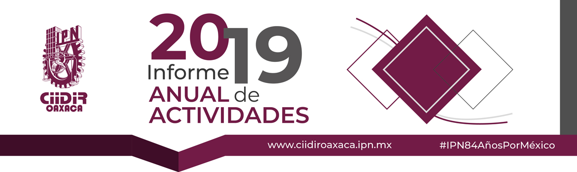 Informe Anual de Actividades 2019 CIIDIR Oaxaca